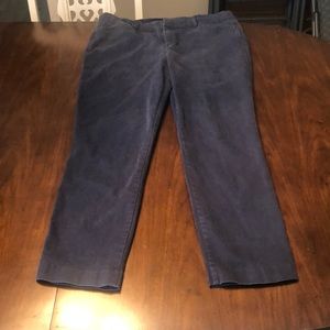 Navy pixie cut pants